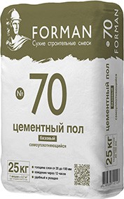 Ровнитель на цементной основе самоуплотняющийся FORMAN №70, 25 кг