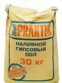 Наливной Гипсовый пол Bergauf Praktik 30 кг.